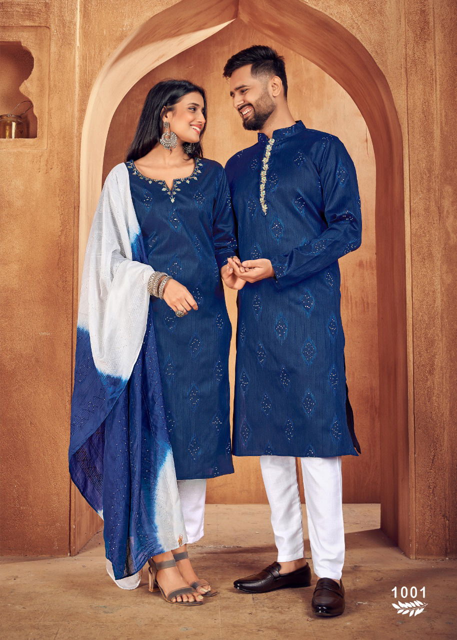 Royal Couple 11 Heavy Jacquard Silk Fancy Festive Wear Designer Couple Collection